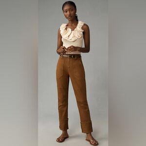 Pilcro Brown Straight Leg Jeans